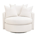 Round Petite Swivel Sofa | Living Essentials Lourne