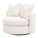 Round Petite Swivel Sofa | Living Essentials Lourne