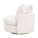 Round Petite Swivel Sofa | Living Essentials Lourne
