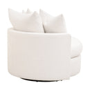 Round Petite Swivel Sofa | Living Essentials Lourne