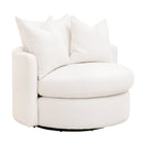 Round Petite Swivel Sofa | Living Essentials Lourne