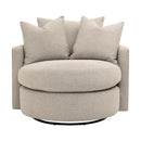 Round Petite Swivel Sofa | Living Essentials Lourne