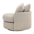 Round Petite Swivel Sofa | Living Essentials Lourne