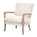 Cream Cushioned Lounge Chair | Living Essentials Calvin