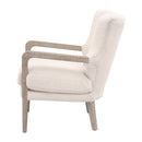 Cream Cushioned Lounge Chair | Living Essentials Calvin