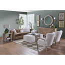 Cream Cushioned Lounge Chair | Living Essentials Calvin
