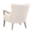 Cream Cushioned Lounge Chair | Living Essentials Calvin