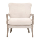 Cream Cushioned Lounge Chair | Living Essentials Calvin