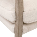 Cream Cushioned Lounge Chair | Living Essentials Calvin