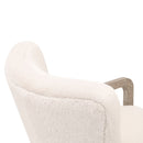 Cream Cushioned Lounge Chair | Living Essentials Calvin