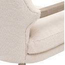 Cream Cushioned Lounge Chair | Living Essentials Calvin