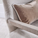 Cream Cushioned Lounge Chair | Living Essentials Calvin