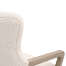 Cream Cushioned Lounge Chair | Living Essentials Calvin