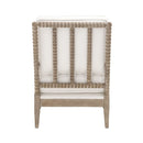 Cushioned Gray Oak Club Chair | Living Essentials Rouleau