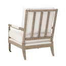 Cushioned Gray Oak Club Chair | Living Essentials Rouleau