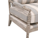 Gray Stripes Accent Chair | Living Essentials Rouleau