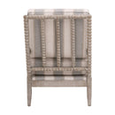Gray Stripes Accent Chair | Living Essentials Rouleau