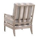 Gray Stripes Accent Chair | Living Essentials Rouleau