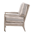 Gray Stripes Accent Chair | Living Essentials Rouleau