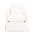 Skirted Swivel Club Chair | Living Essentials Faye