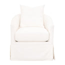 Skirted Swivel Club Chair | Living Essentials Faye