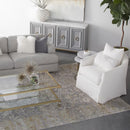 Skirted Swivel Club Chair | Living Essentials Faye