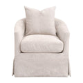 Skirted Swivel Club Chair | Living Essentials Faye