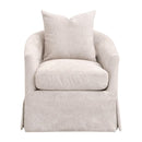 Skirted Swivel Club Chair | Living Essentials Faye