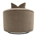 Cushioned Oak Swivel Club Chair | Living Essentials Paxton