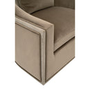 Cushioned Oak Swivel Club Chair | Living Essentials Paxton
