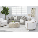 Cushioned Oak Swivel Club Chair | Living Essentials Paxton