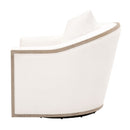Cushioned Oak Swivel Club Chair | Living Essentials Paxton