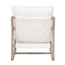 White Boucle Cushioned Club Chair | Living Essentials Hamlin
