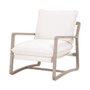 White Boucle Cushioned Club Chair | Living Essentials Hamlin