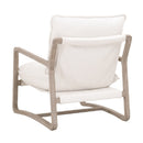 White Boucle Cushioned Club Chair | Living Essentials Hamlin