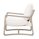 White Boucle Cushioned Club Chair | Living Essentials Hamlin
