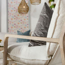 White Boucle Cushioned Club Chair | Living Essentials Hamlin
