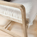 White Boucle Cushioned Club Chair | Living Essentials Hamlin
