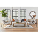 Brown Leather Strap Lounge Chair | Living Essentials Brando