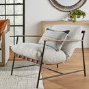 Brown Leather Strap Lounge Chair | Living Essentials Brando