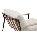 Brown Leather Strap Lounge Chair | Living Essentials Brando