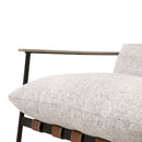 Brown Leather Strap Lounge Chair | Living Essentials Brando