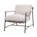 Brown Leather Strap Lounge Chair | Living Essentials Brando