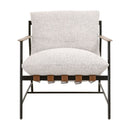 Brown Leather Strap Lounge Chair | Living Essentials Brando