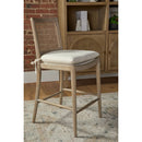 Oak Canework-Back Counter Stool | Living Essentials Blume