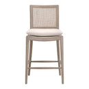 Oak Canework-Back Counter Stool | Living Essentials Blume