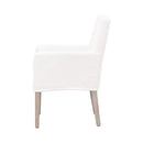 White Slipcover Dining Armchair | Living Essentials Drake