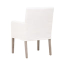 White Slipcover Dining Armchair | Living Essentials Drake