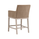 Brown Velvet Counter Stool | Living Essentials Drake