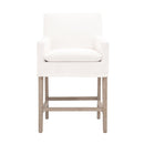 White Slipcover Counter Stool | Living Essentials Drake
